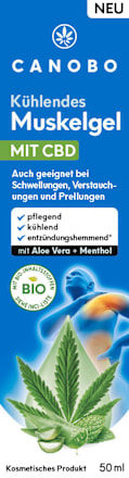 Kühlendes Muskelgel mit CBD Canobo
