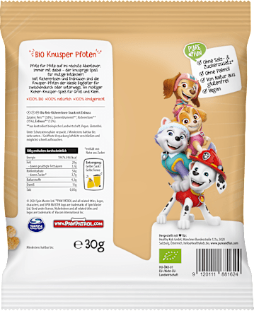 Kindersnack Paw Patrol Knusper Pfoten ab 3 Jahren PURE & FUN