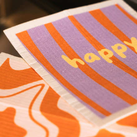Naturschwammtücher "Happy" (28x28 cm) nordesign