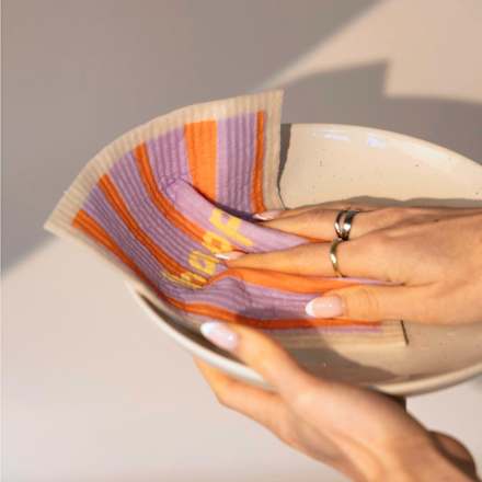 Naturschwammtücher "Happy" (28x28 cm) nordesign