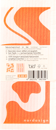 Naturschwammtücher "Happy" (28x28 cm) nordesign