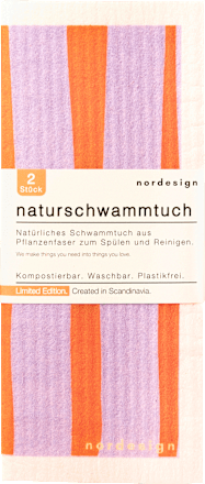Naturschwammtücher "Happy" (28x28 cm) nordesign