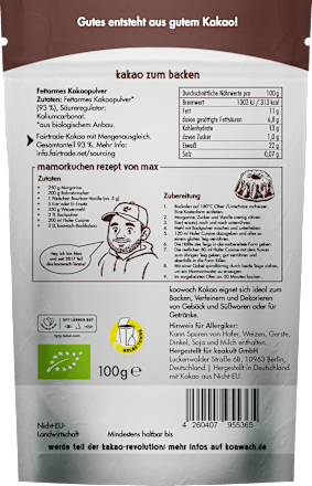 Kakao zum Backen koawach