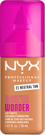 Фон дьо тен Make 'Em Wonder, Nr. 21 Neutral Tan NYX PROFESSIONAL MAKEUP