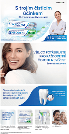 zubní pasta Extra Whitening SENSODYNE