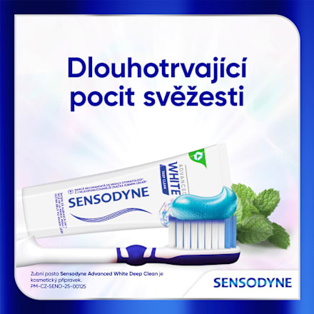 zubní pasta Advanced White Deep Clean SENSODYNE