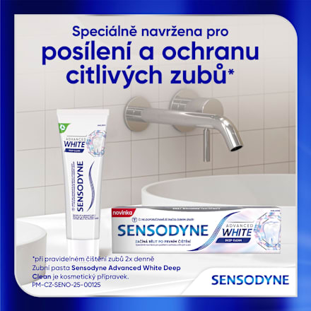zubní pasta Advanced White Deep Clean SENSODYNE