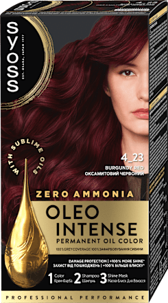 Боя за коса - Nr. 4-23 Бургундско червен syoss Oleo Intense