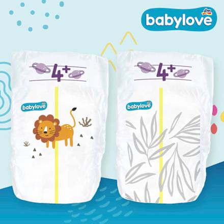 Windeln Premium Gr. 4+ Maxiplus (9-15 kg) Monatspack babylove
