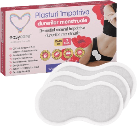 Plasturi împotriva durerilor menstruale easycare