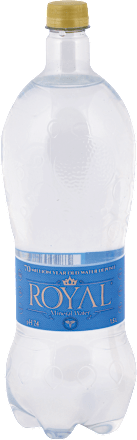 Nesýtená mierne zásaditá prírodná minerálna voda s pH 7,4 Royal Water