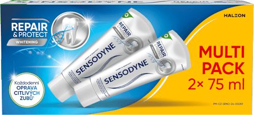 zubní pasta Repair & Protect Whitening 2x75 ml SENSODYNE