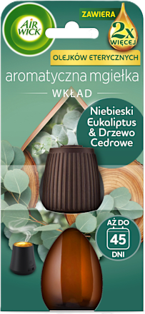 Wkład do automatycznego dyfuzora zapachowego Aromatyczna mgiełka Eucalyptu & Cedarwood AIR WICK
