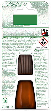 Wkład do automatycznego dyfuzora zapachowego Aromatyczna mgiełka Eucalyptu & Cedarwood AIR WICK