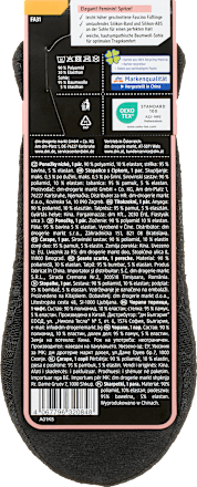 ponožky nízké, Florale Spitze, vel. 39-42, černé Fascino