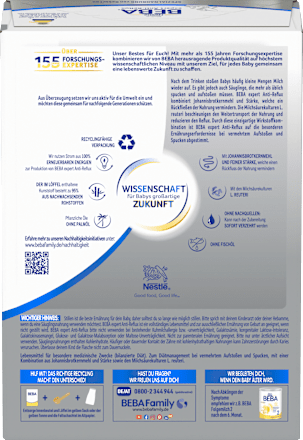 Spezialnahrung Anti-Reflux von Geburt an Nestlé BEBA