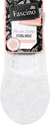 Șosete cu vârf și talpă din bumbac, alb, mărimea 39-42 Fascino