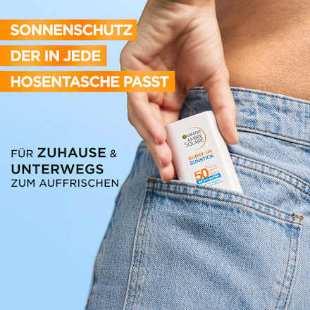 Sonnenstick Super UV mit Sheabutter LSF 50+ Garnier Ambre Solaire