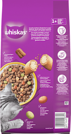 Trockenfutter Katze 1+ mit Huhn Whiskas