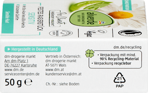 tuhá pěna na holení Aloe Vera & Heřmánek alverde NATURKOSMETIK