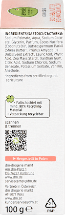 Trdo milo z bio karitejevim maslom in bio mandljevim mlekom alverde NATURKOSMETIK