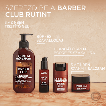Barber Club szakállmosó sampon  L'ORÉAL PARiS MEN EXPERT