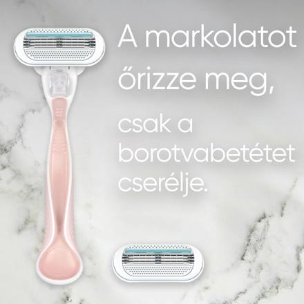 Női borotva Smooth Sensitive +2db betét Gillette Venus