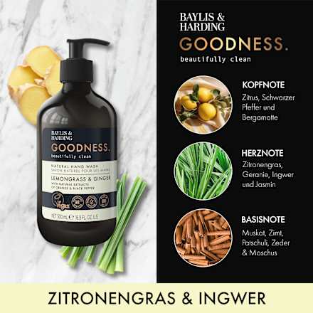 Flüssigseife Goodness Lemongrass & Ginger Baylis & Harding