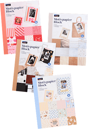 Block Motivpapier 15 x 20 cm sortiert Paradies
