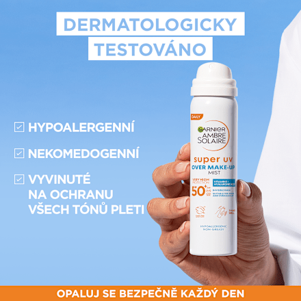Opaľovací sprej Over Makeup Super UV, SPF 50  Garnier Ambre Solaire