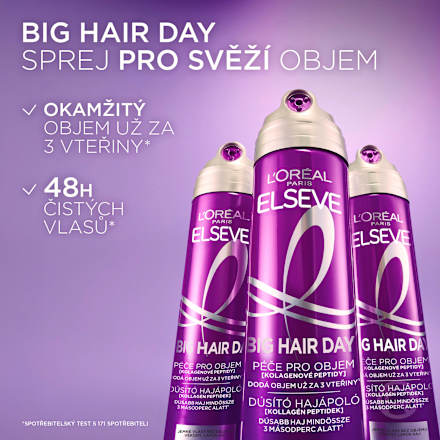 sprej na vlasy Big Hair Day L'ORÉAL PARiS ELSEVE
