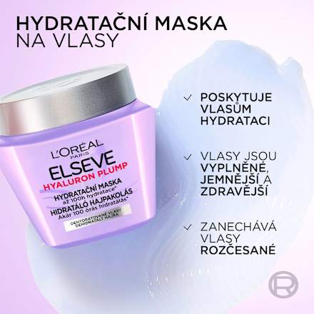 maska na vlasy Hyaluron Plump L'ORÉAL PARiS ELSEVE