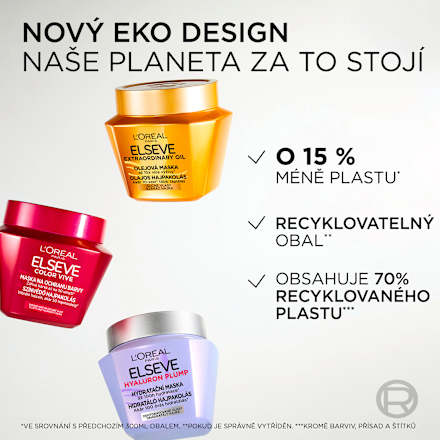 maska na vlasy Hyaluron Plump L'ORÉAL PARiS ELSEVE