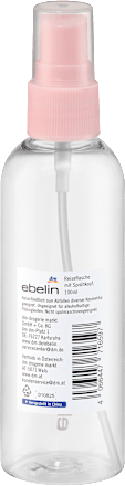 Szórófejes flakon utazáshoz, 100 ml-es ebelin