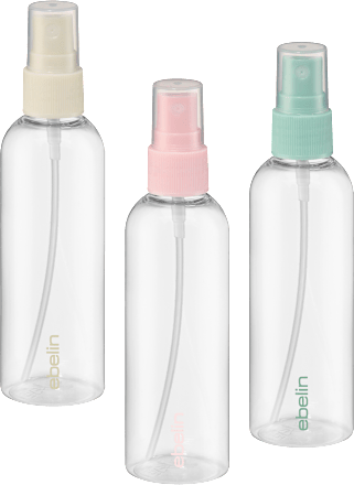 Szórófejes flakon utazáshoz, 100 ml-es ebelin