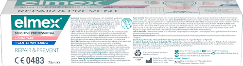 zubní pasta Sensitive Professional Repair & Prevent + Gentle Whitening elmex