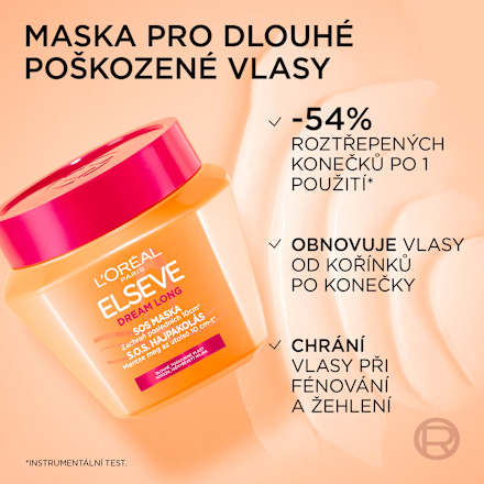 maska na vlasy Dream long L'ORÉAL PARiS ELSEVE