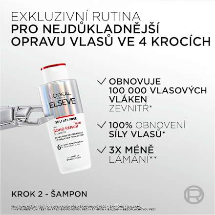 šampon na vlasy Bond Repair L'ORÉAL PARiS ELSEVE