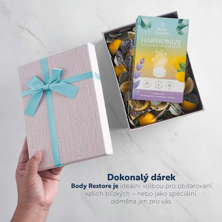 tablety do sprchy Harmonize body restore