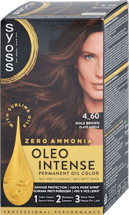 Farba na vlasy - 4-60 zlatohnedá Syoss Oleo Intense