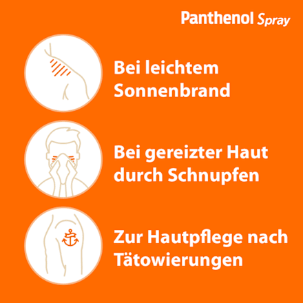 Panthenol Spray 46,3 mg/g Dexpanthenol Schaum zur Anwendung auf der Haut  PANTHENOL