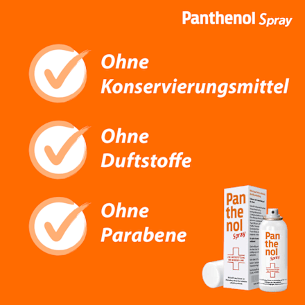 Panthenol Spray 46,3 mg/g Dexpanthenol Schaum zur Anwendung auf der Haut  PANTHENOL