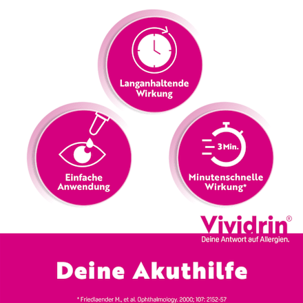 Vividrin Azelastin 0,5 mg/ml Augentropfen, Lösung Azelastinhydrochlorid Vividrin