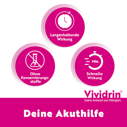 Vividrin Azelastin EDO 0,5 mg/ml Augentropfen, Lösung  20 x 0,6ml im Einzeldosisbehältnis Azelastinhydrochlorid Vividrin