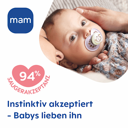 Schnuller Original Night Schmetterling/Sternschnuppe 16+ Monate mam