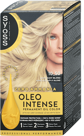 Farba na vlasy - 10-50 popolavá blond Syoss Oleo Intense