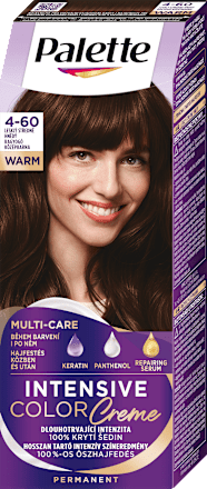 Farba na vlasy - 4-60 lesklá stredne hnedá Palette INTENSIVE COLOR CREME