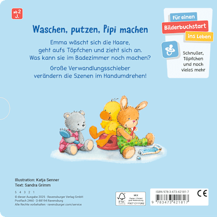 Kinderbuch Haare waschen, Zähne putzen Ravensburger