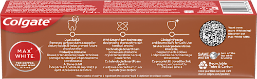 zubní pasta Max White Coffee, Tea & Wine Colgate