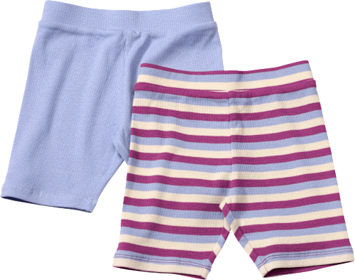 Radlerhosen mit Ringel-Muster & Ripp-Struktur, lila + rosa, Gr. 104 ALANA